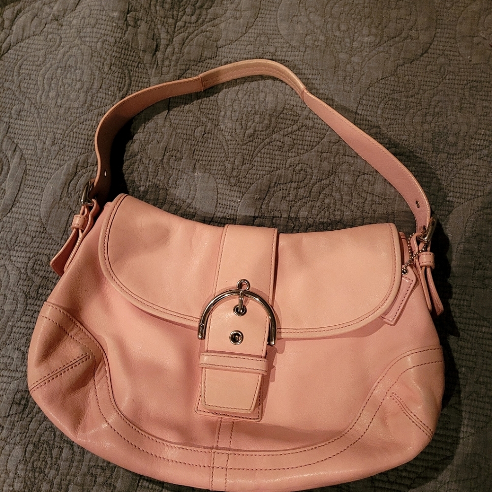 PINK VINTAGE COACH Hand Bag Authentic SOHO Regular Size no more price cuts !